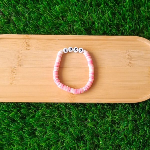 "xoxo" valentines bracelet