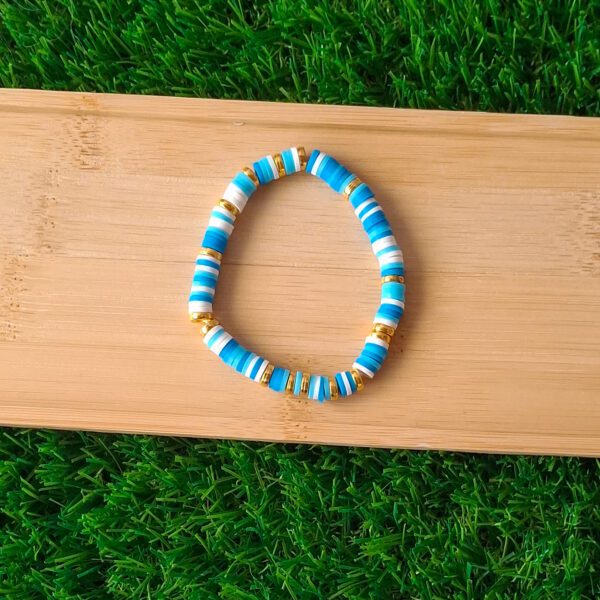 blue and gold bracelet