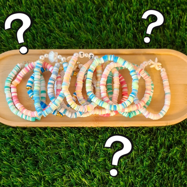 mystery clay bead bracelet